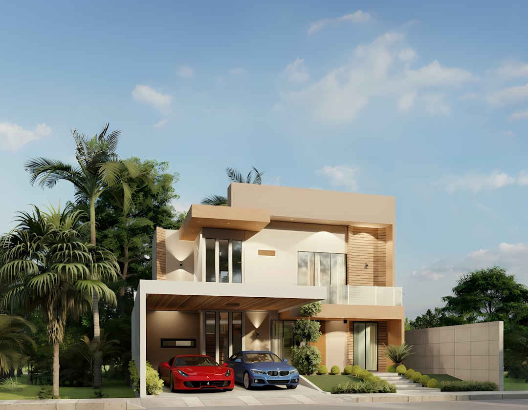 Modern house exterior with driveway. Photo by backtest indonesia on Unsplash.